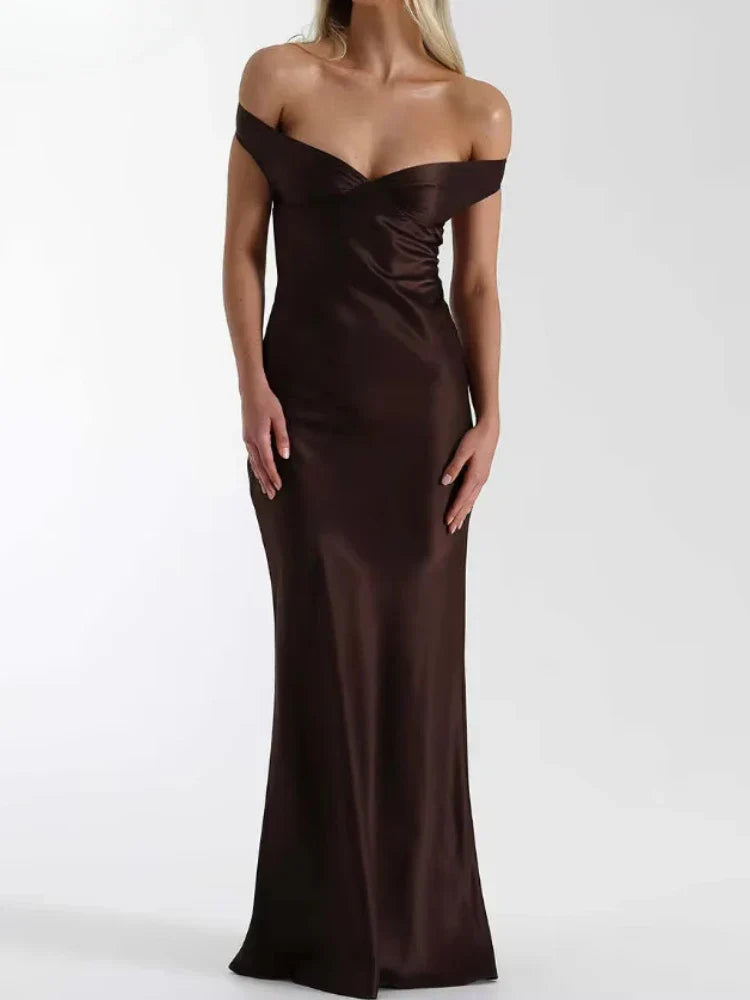 שמלת סאטן-קנדי