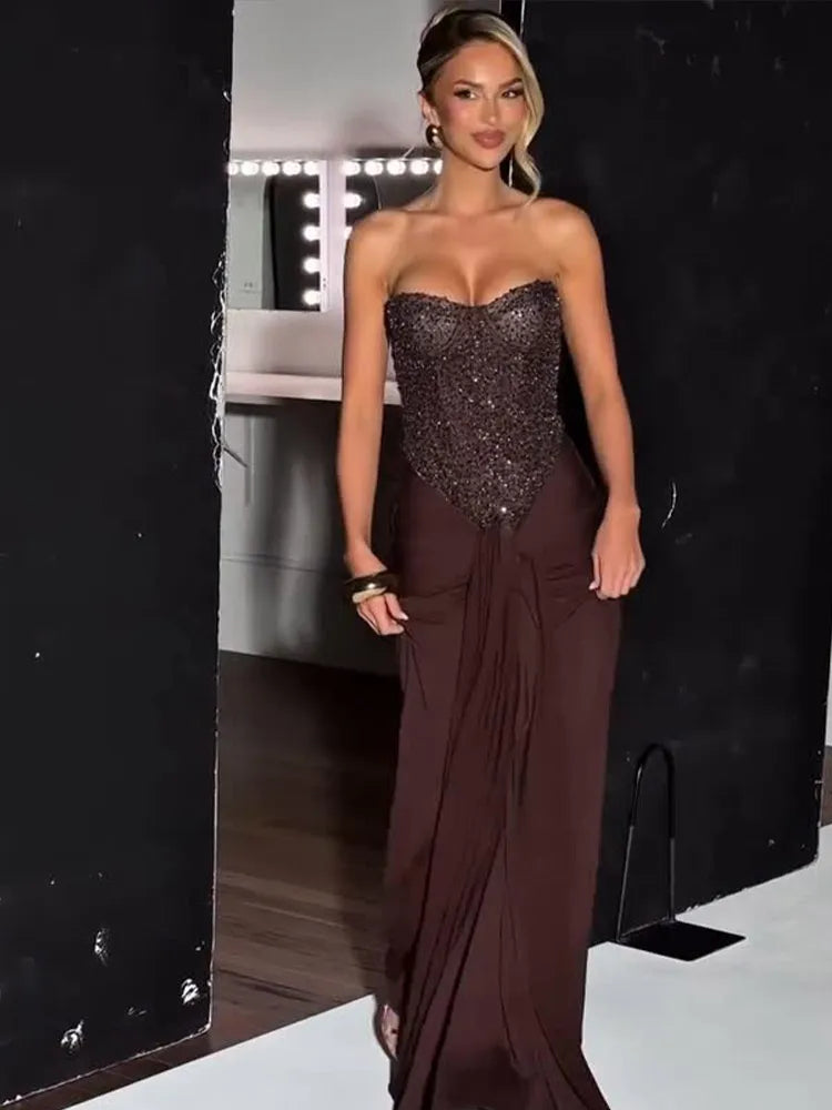 שמלת מקסי-ריף